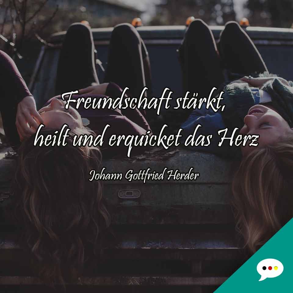 Johann Herder - Freundschaft - Spruchbild