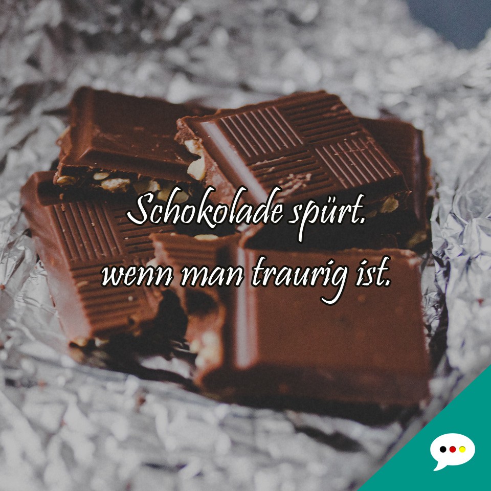 Schokolade - Spruchbild